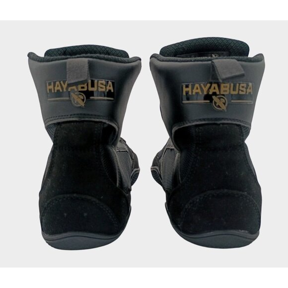 Hayabusa Boxing Shoes Mens Size 7 Black Gold High Top Training Gym Lightweight - Picture 9 of 13